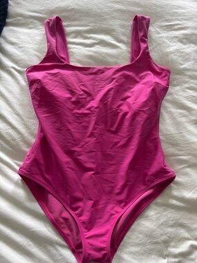 Solid Hot Pink One-Piece Swimsuit